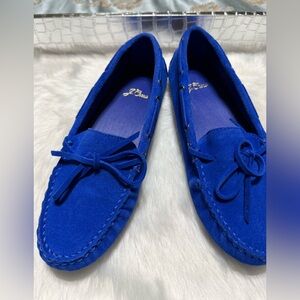 NEW!  J. Crew Driving Moccasins in Blue Suede 💙 - 6.5